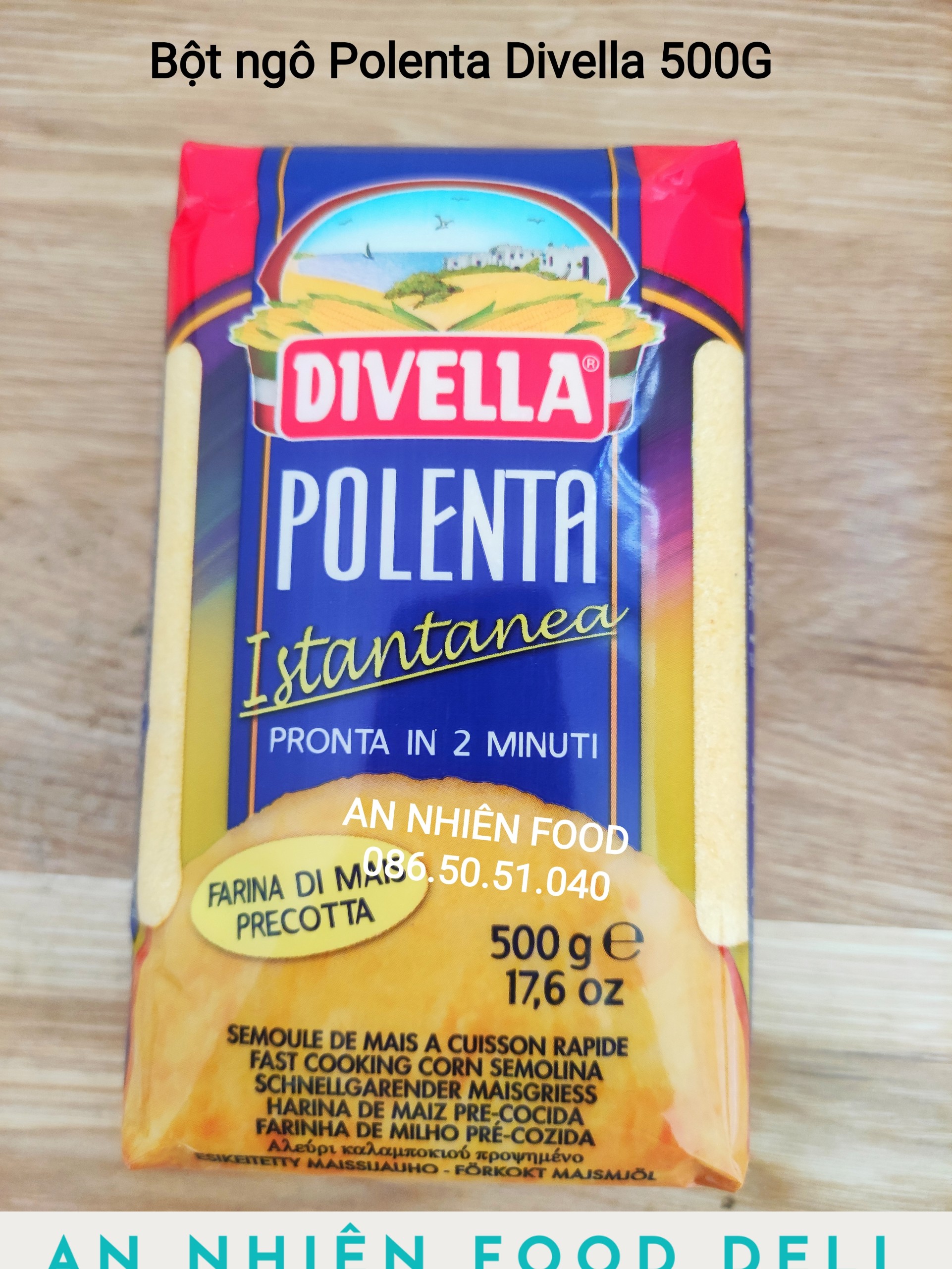 Tinh Bột Ngô Polenta hiệu Divella 500 Gram