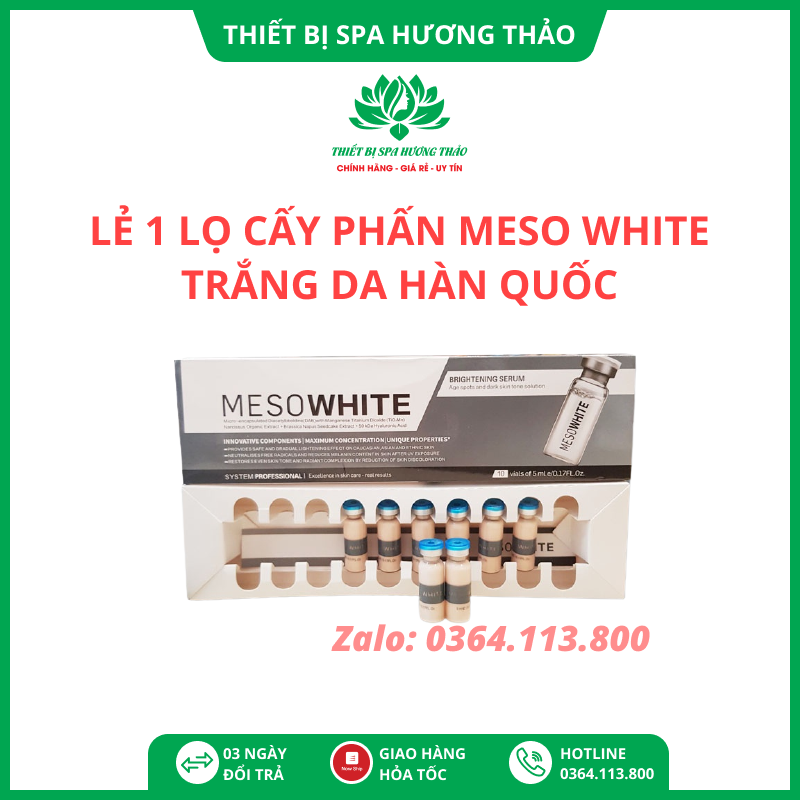 LẺ 1 LỌ CẤY PHẤN MESO WHITE TRẮNG DA HÀN QUỐC