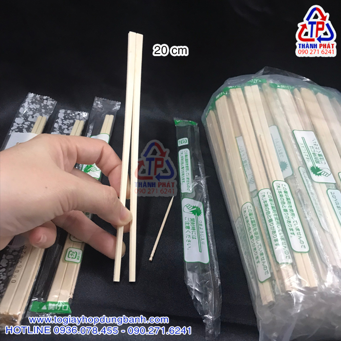 [HCM] 200 Đũa dùng 1 lần - đũa Nhật kèm tăm - đũa tre tách - Đũa nhật xuất khẩu dùng 1 lần