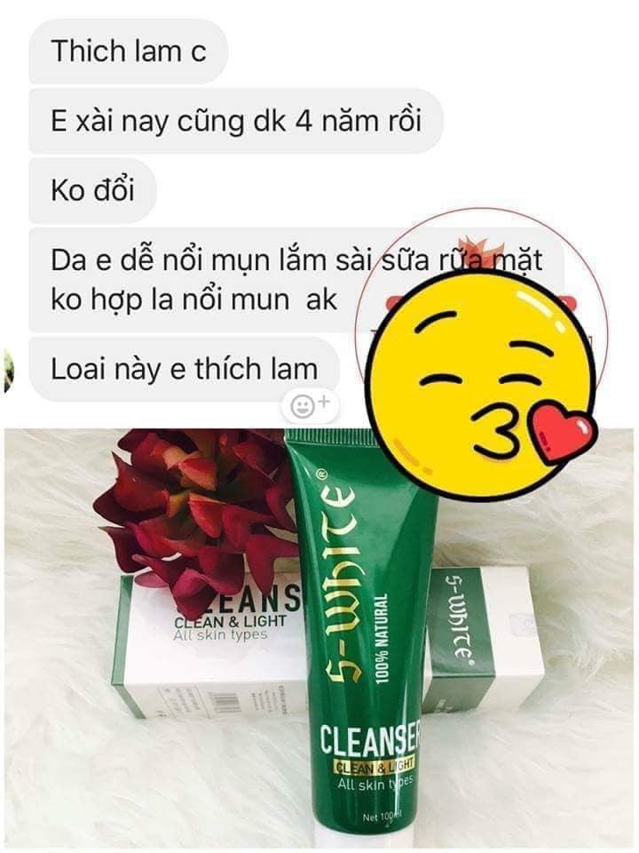 [HCM]Sữa Rửa Mặt Tinh Chất Nha Đam Swhite
