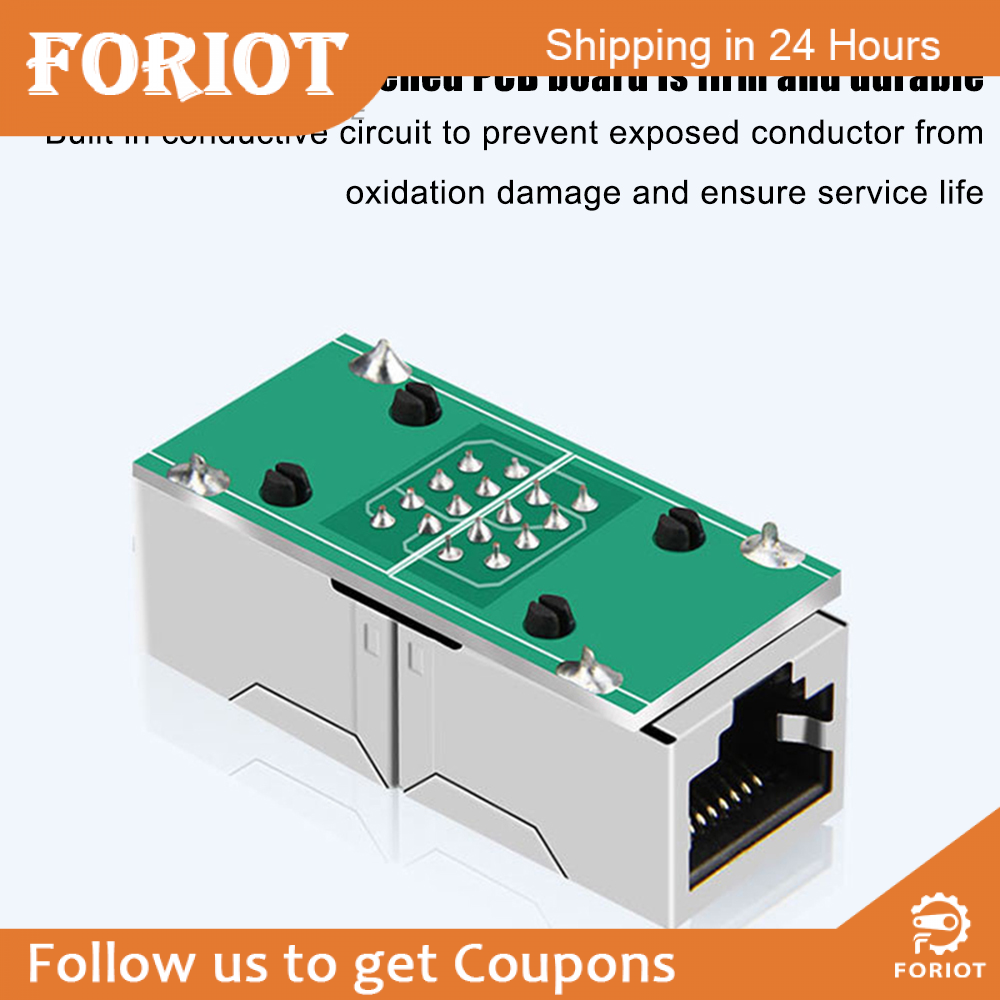 Foriot RJ45 Coupler Ethernet Couplers Ethernet Extender Adapter Cat8 Cat7 Cat6 Cat5e Cat5 Inline Coupler Ethernet Connector