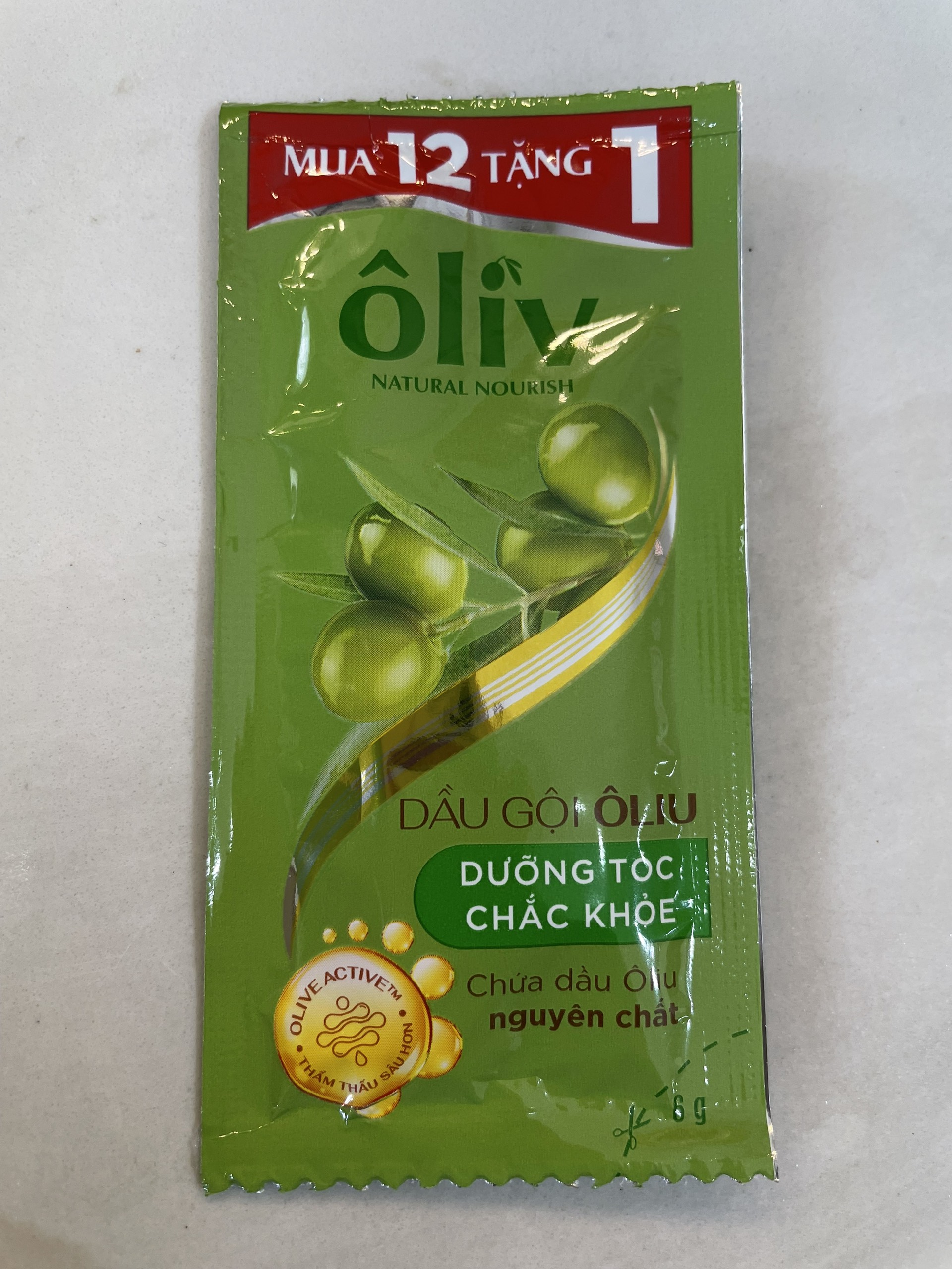 Dây Dầu Gội Ôliv Chắc Khỏe 12 gói