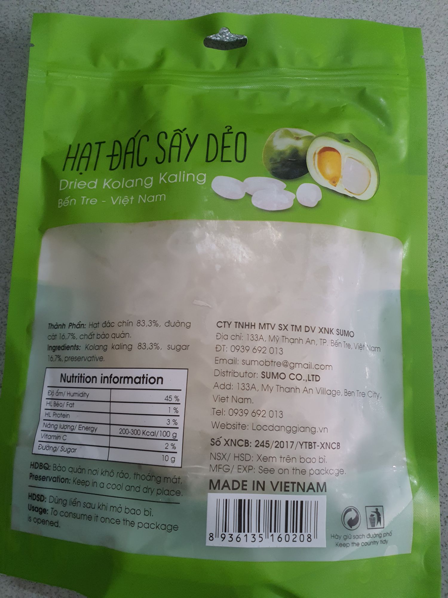 HẠT ĐÁC SẤY DẺO LỘC ĐĂNG QUANG 500GAM -DATE mới  2025