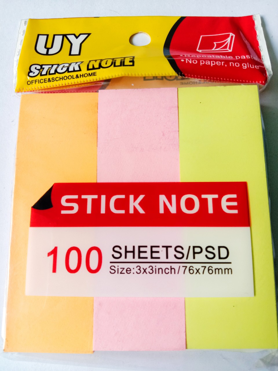 Giấy Note Màu 80, 100 Tờ 75 x 75 mm Các Loại