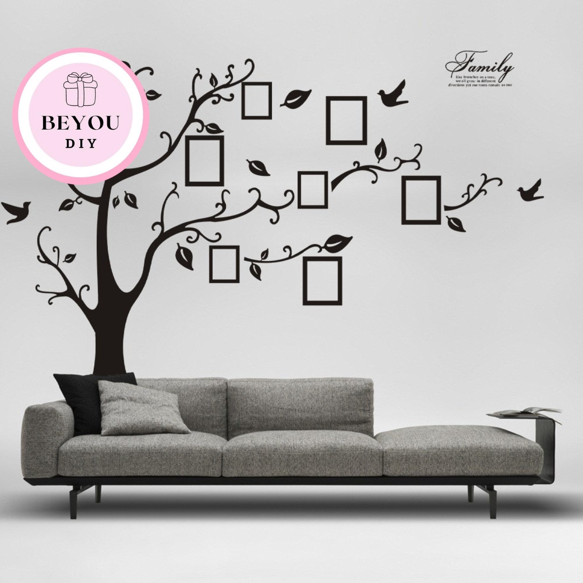 Decal wall stickers tree shape Memorial storage-decoration bedroom decor-decorative wall stickers living Room-Beyou