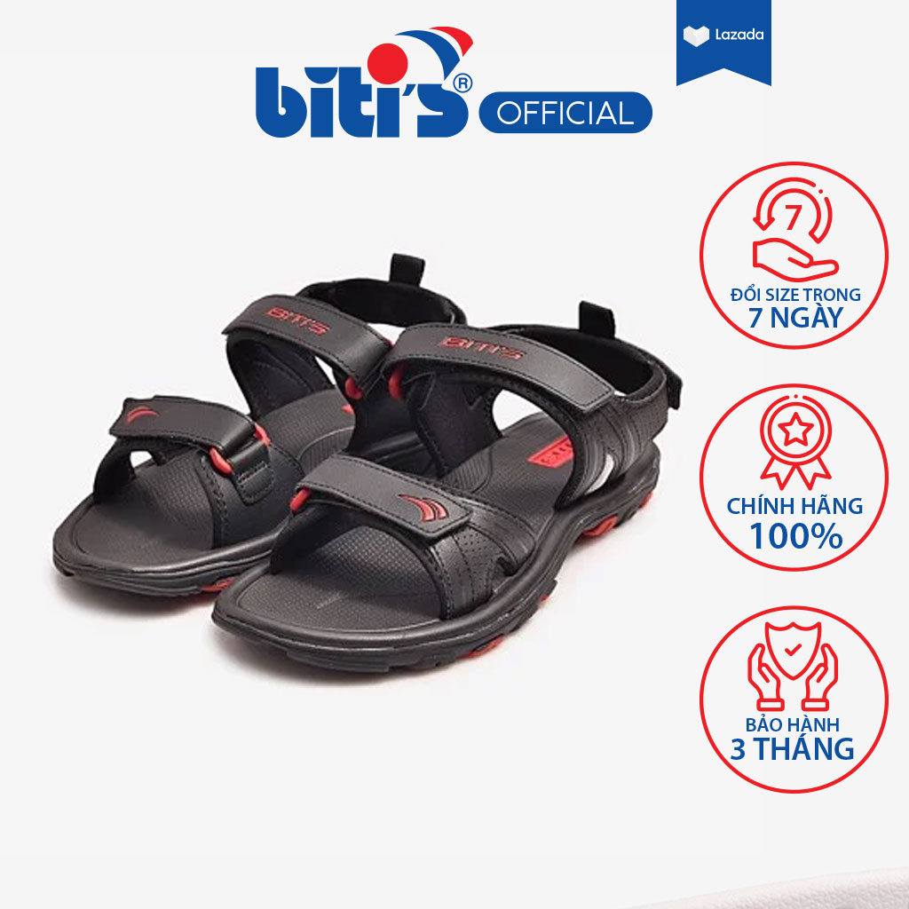 Sandal Si Cao Su Nam Biti's DRM042600DEN (Đen)