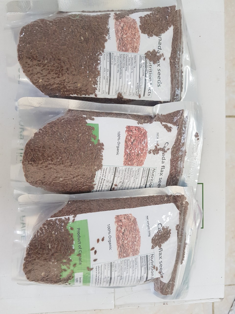 Hạt lanh nhập canada 500Gr