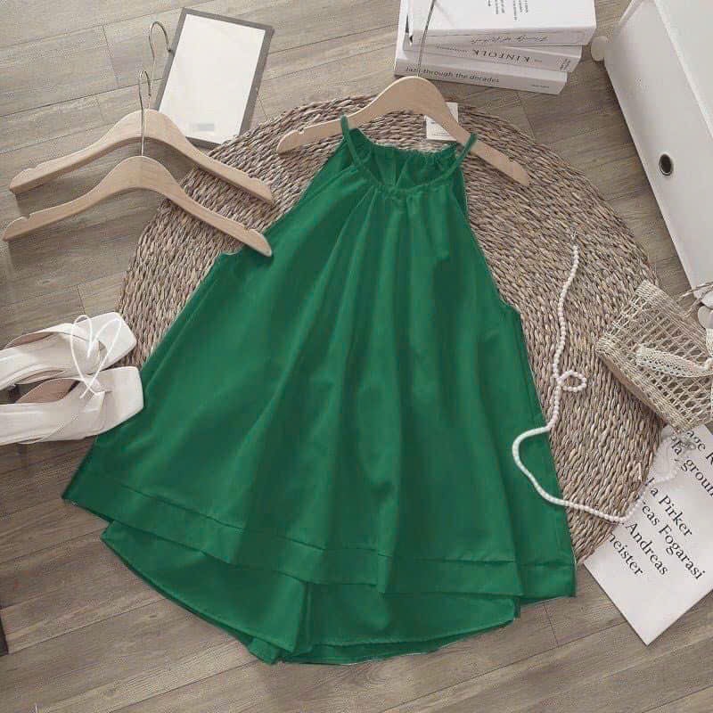 Set bộ cổ yếm vải voan cực xinh.