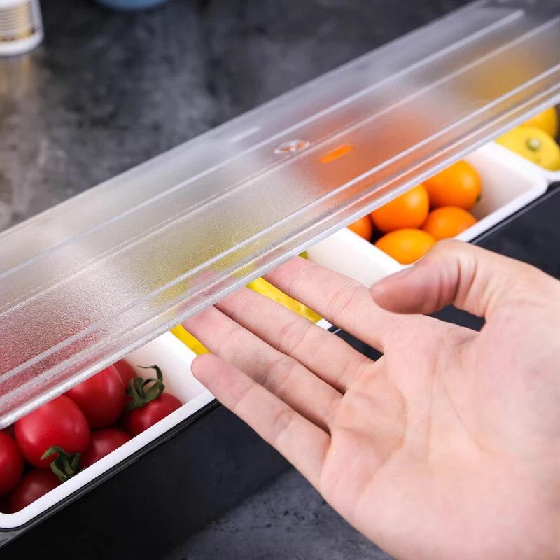 [HCM]Khay đựng topping 6 ngăn nhựa cao cấp