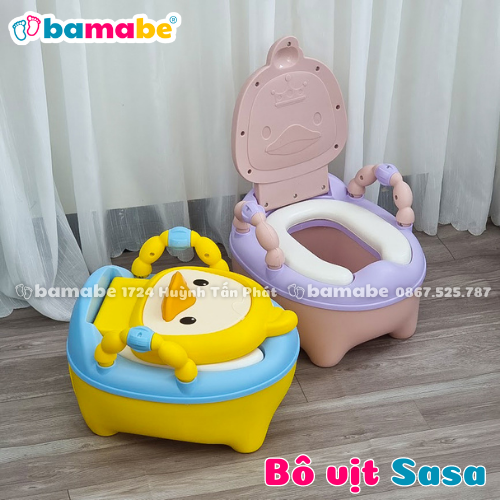 Bô vệ sinh hình vịt cho bé Sasa