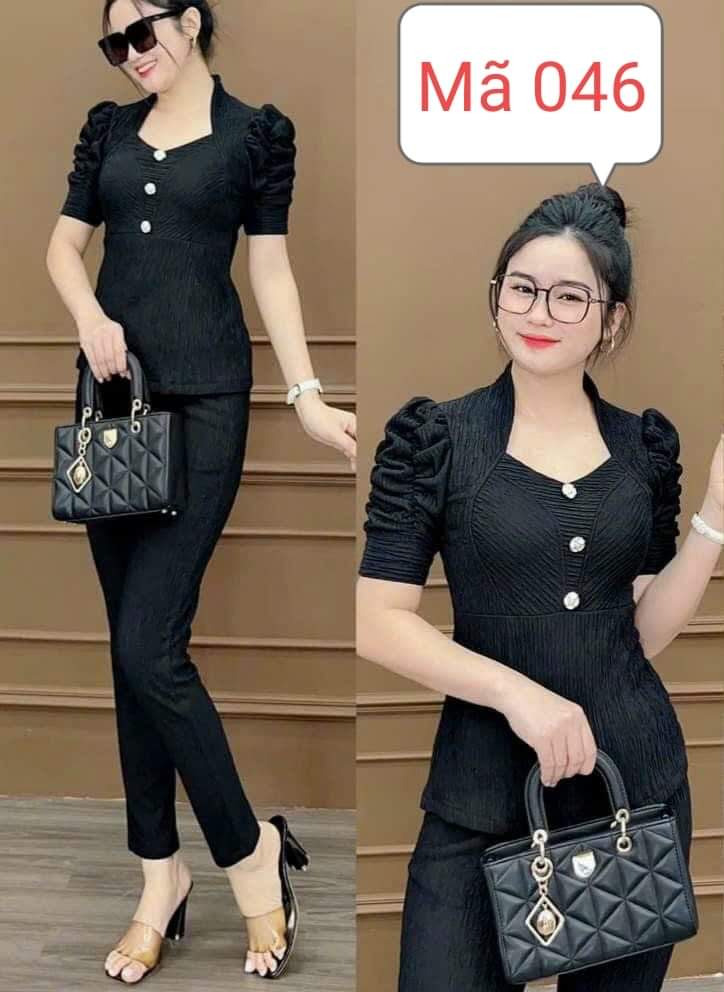 sét bộ thun nhật phối nút cực xinh