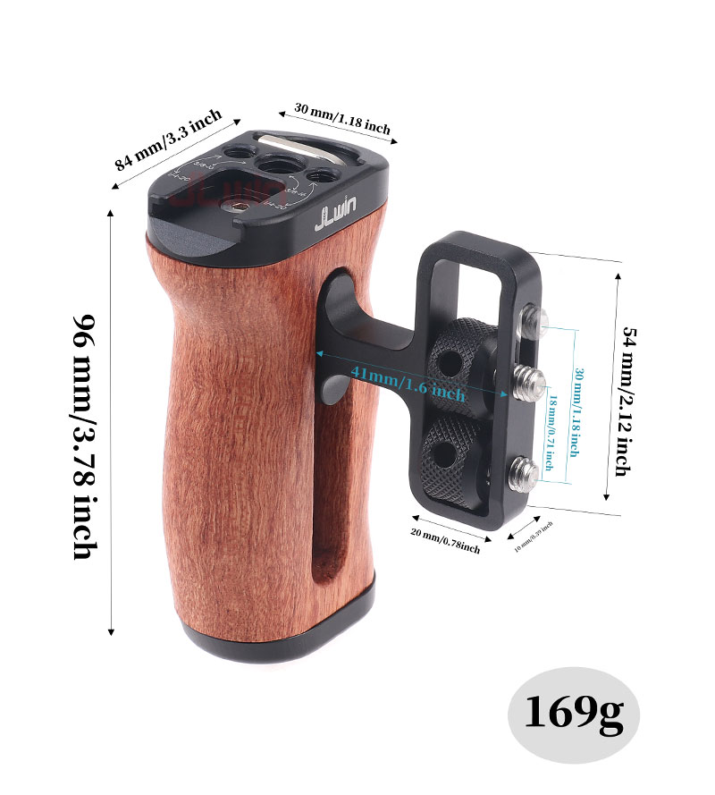 Tay cầm báng gỗ JLWin Tay nắm cage rig rigcage khung máy ảnh quay video