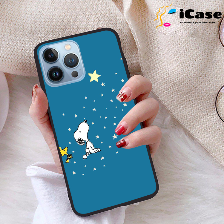 Ốp lưng iPhone 13 Pro Max viền dẻo TPU BST Snopy