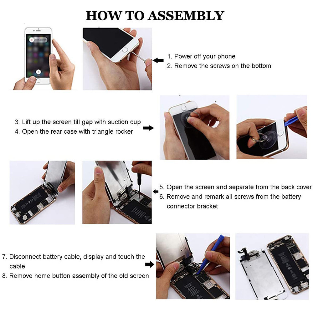 LCD Display For iPhone6S Touch Screen Assembly Replacement 100% Tested No Dead Pixel+Give Tools