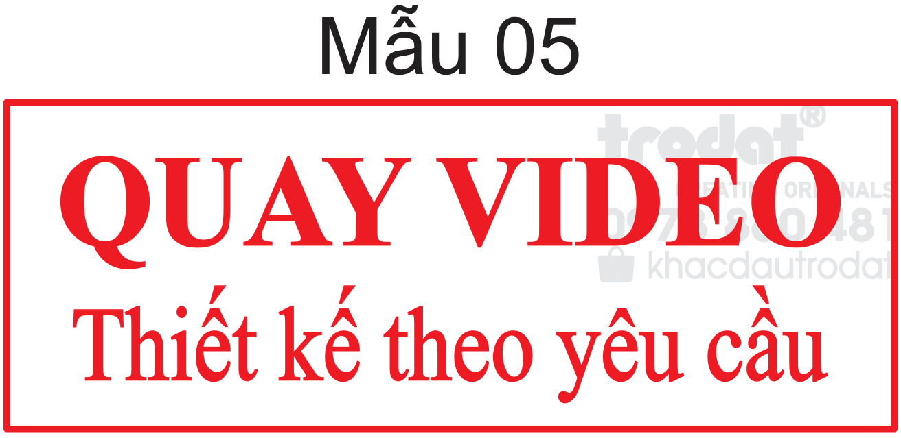 Con dấu Quay Video trước khi mở hàng