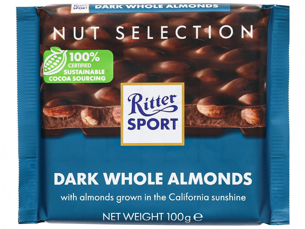 Socola Ritter Sport thanh 100g các loại 08007