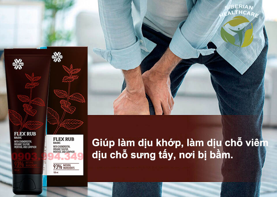 Gel chăm sóc làm dịu khớp xương SIBERIAN WELLNESS Flex Rub BASIC