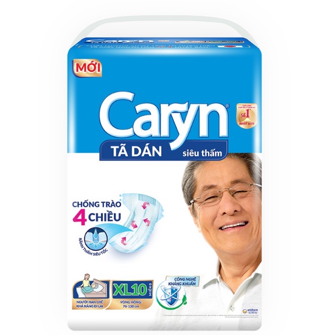 [HCM]Tã dán Caryn siêu thấm  XL10