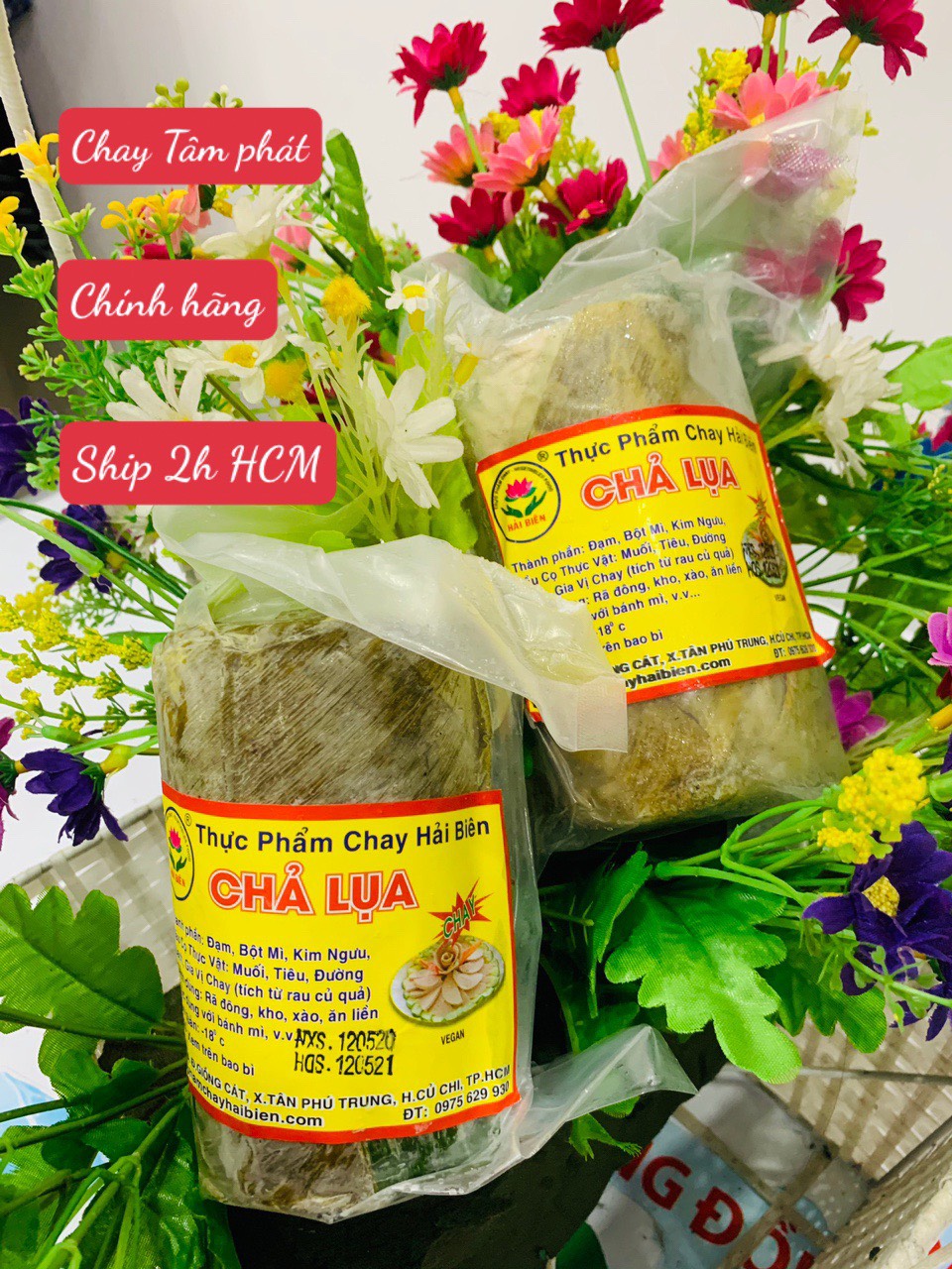 1 kg chả lụa chay/ hàng lạnh chỉ bán tại hcm/ khách đặt hoả tốc