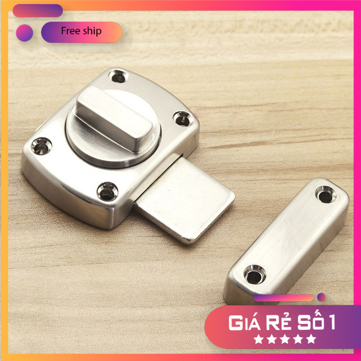 Khóa chốt núm xoay - 1 khoá - khoá chốt cửa an toàn, chốt móc khoá hàng xịn dùng cho cửa phòng, cửa sổ, cửa chính