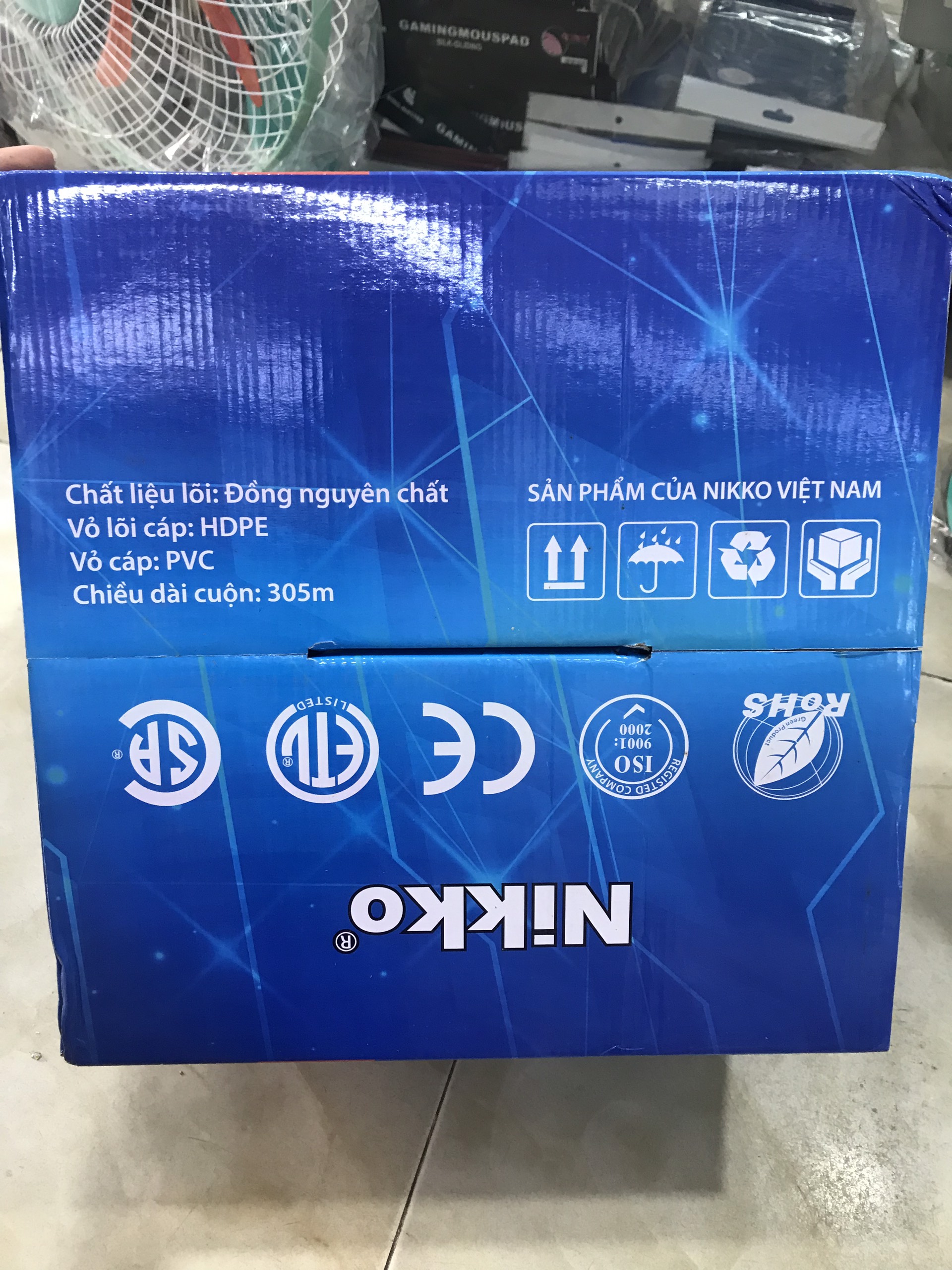 THÙNG CÁP MẠNG NIKKO 0331 CAT 5E