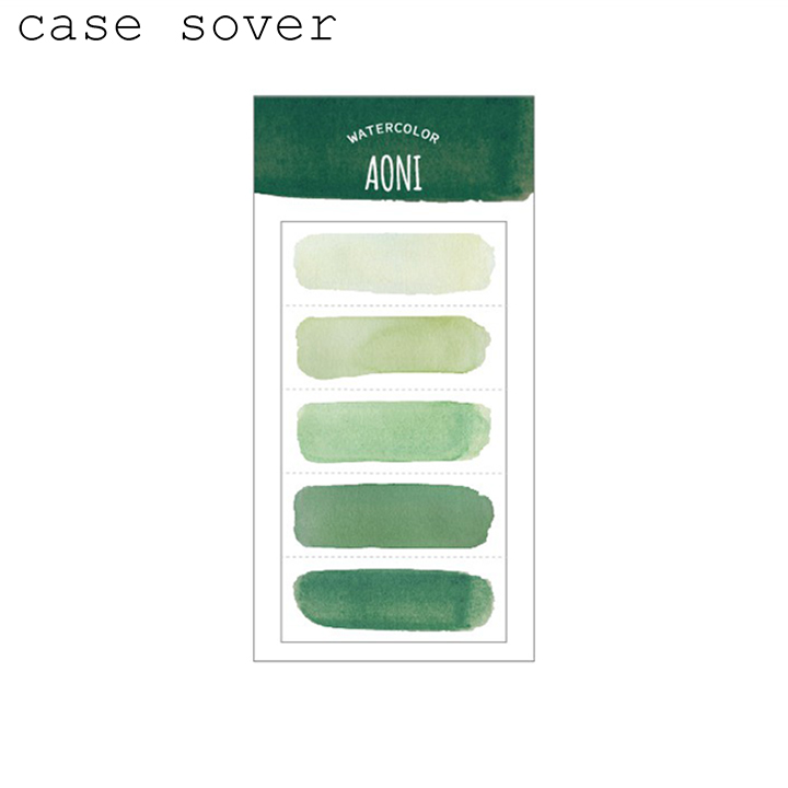 Set 20 tờ Note chủ đề WaterColor trang trí Planner - Case Sover