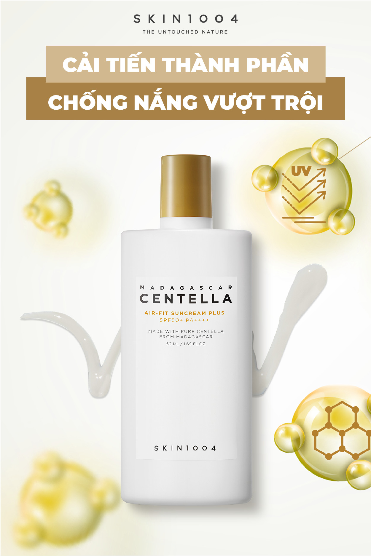 Kem chống nắng 𝐌𝐚𝐝𝐚𝐠𝐚𝐬𝐜𝐚𝐫 𝐂𝐞𝐧𝐭𝐞𝐥𝐥𝐚 𝐀𝐢𝐫-𝐟𝐢𝐭 𝐒𝐮𝐧𝐜𝐫𝐞𝐚𝐦 𝐏𝐥𝐮𝐬 - PHIÊN BẢN NÂNG CẤP
