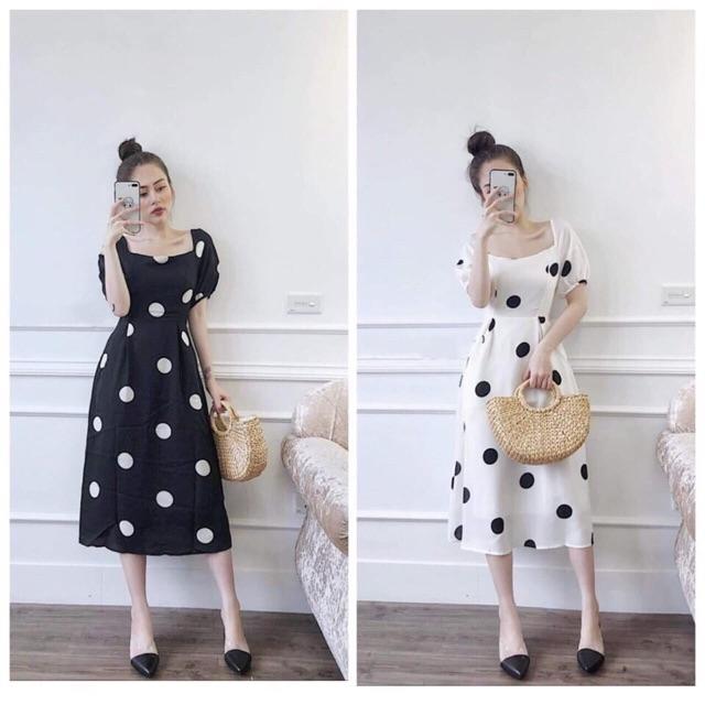 Đầm chấm bi xinh