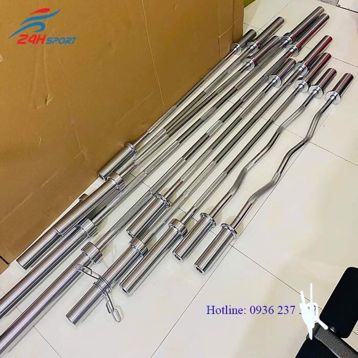 Đòn Tạ 1m8 Phi 50 Chuẩn OLYMPIC Hàng Nhập Khẩu
