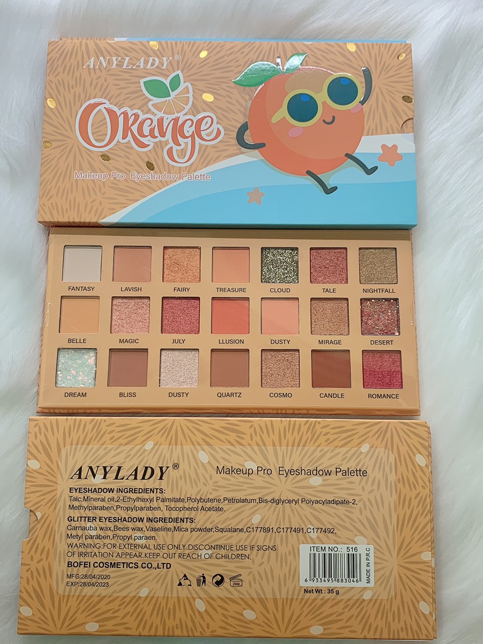 Phấn Mắt 21 ô makeup Pro Any Lady Orange tươi tắn tỏa sáng