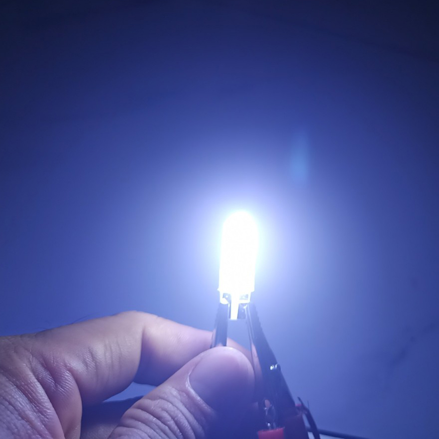 [HCM]Bóng led T10 silicon sáng trắng 2 mặt