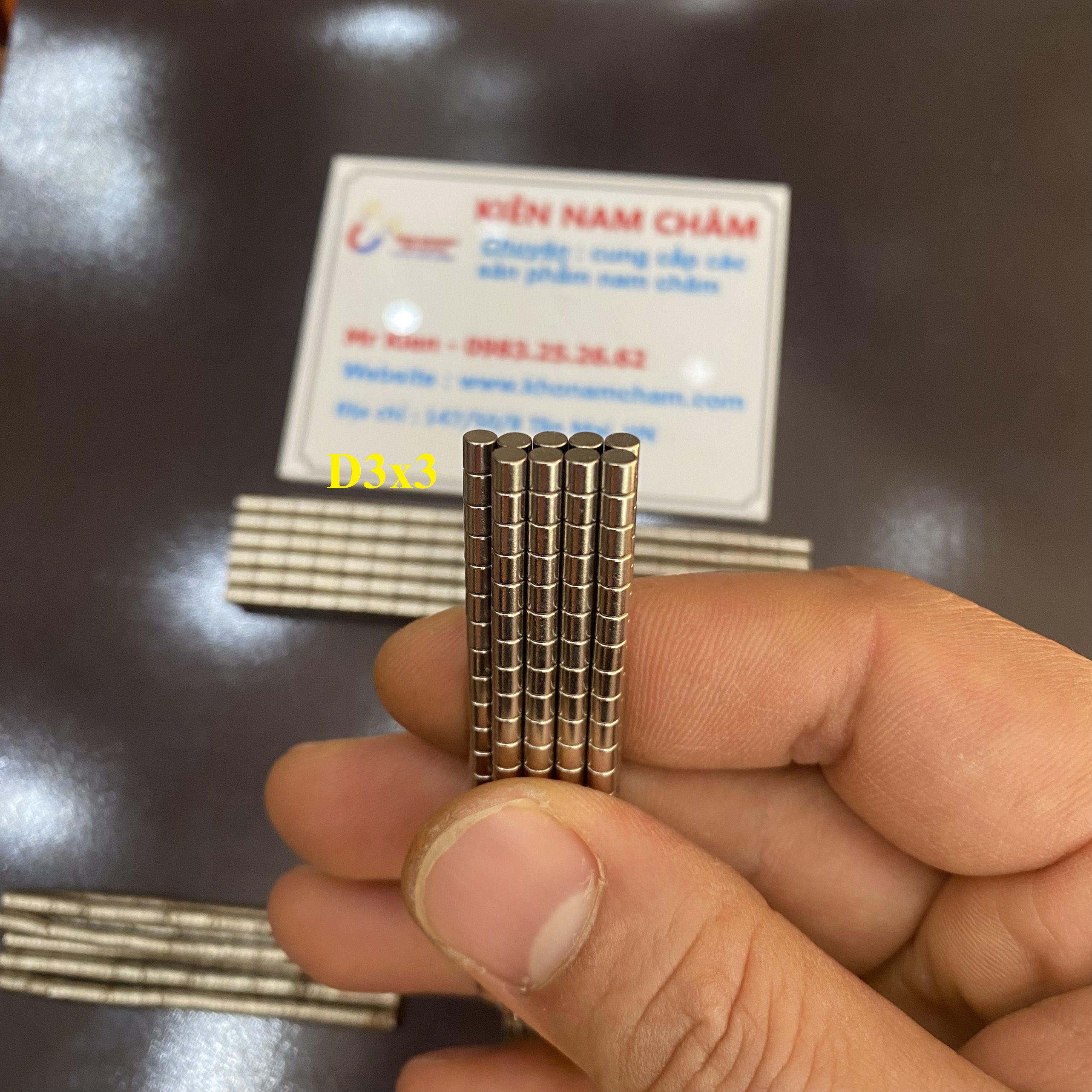 Combo 10v, 20v, 30v, 50v nam châm đất hiếm phi 2mm, 3mm siêu nhỏ siêu mạnh