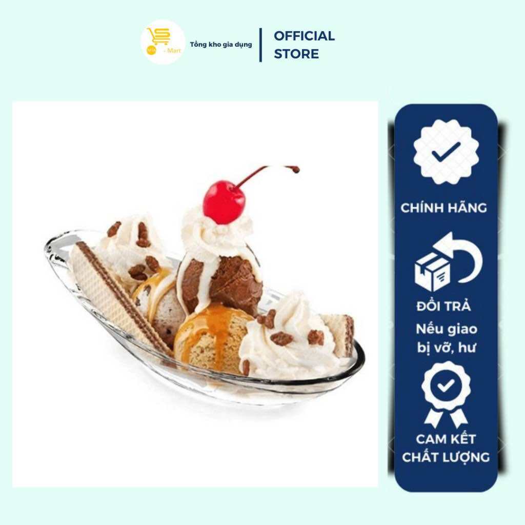 Dĩa Thuyền, Dĩa Thuỷ Tinh Ocean Alaska Trong Suốt, Cao Cấp | MTA-MART