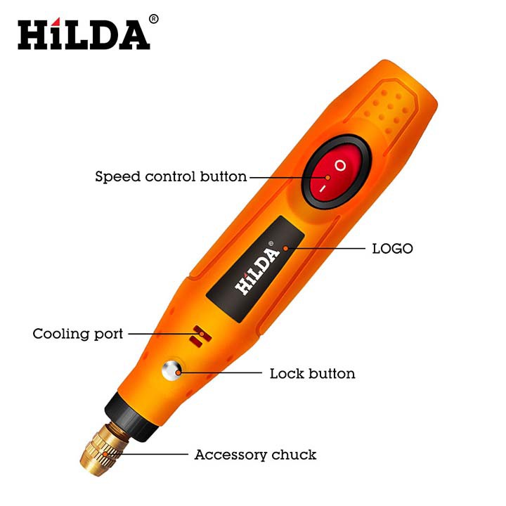 Máy Khắc Mài Mini Cao Cấp Hilda Md6612 (Điện)