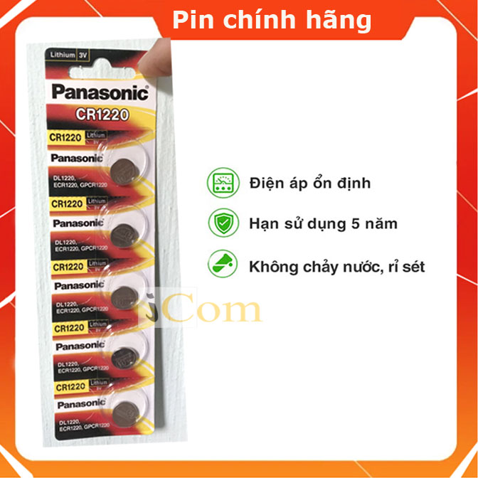 Pin cr1220 pana 3v