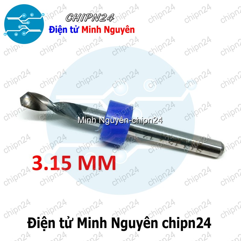 [1 cây] Mũi khoan mạch in CNC 3.15mm (Mạch điện tử, PCB)