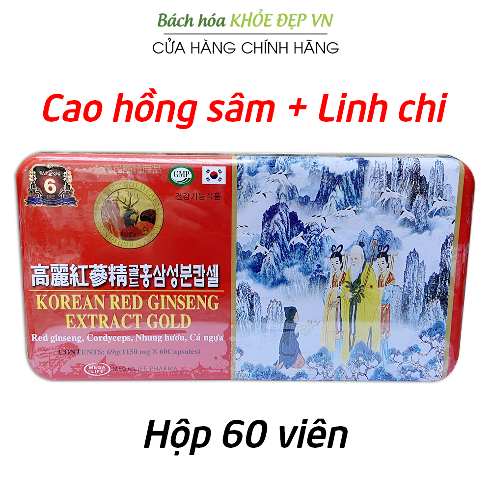 Hồng sâm Korean Red Ginseng Extract Gold giúp ăn ngủ ngon, bồi bổ cơ thể