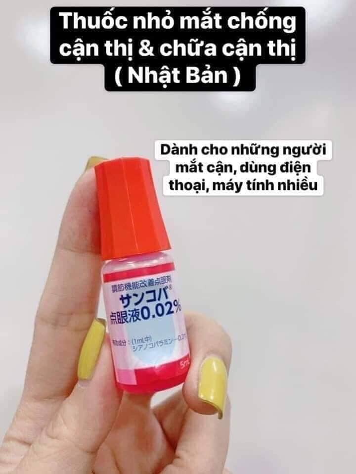 Nhỏ mắt cận thị Sancoba Nhật lọ 5ml