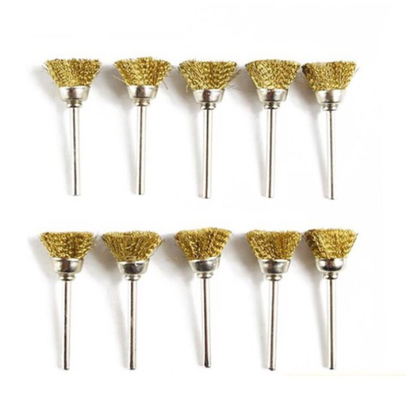 Đầu chổi đánh bóng rỉ sét trục 3mm - trường thịnh sài gòn