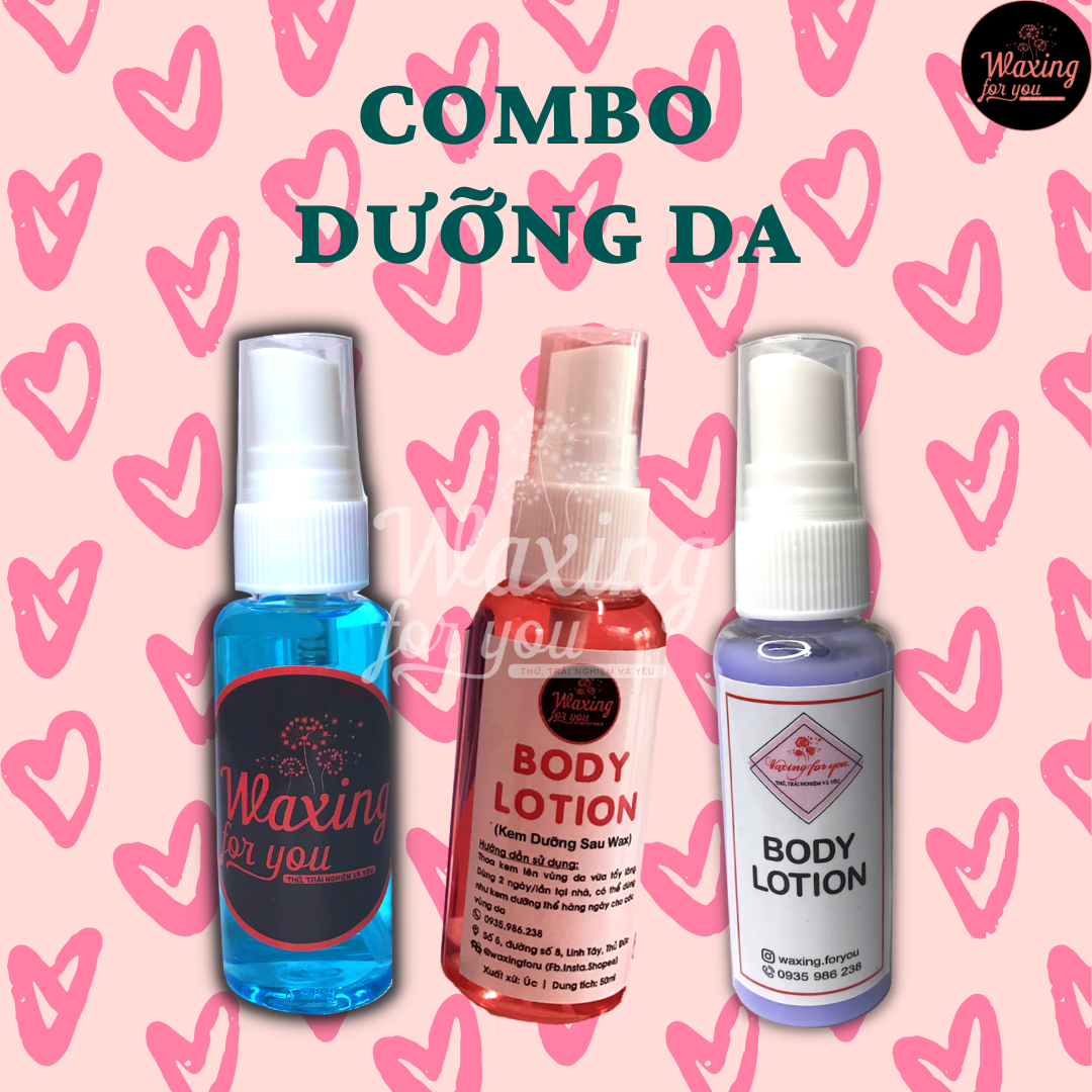 Combo dưỡng da trước và sau wax Jaxwax