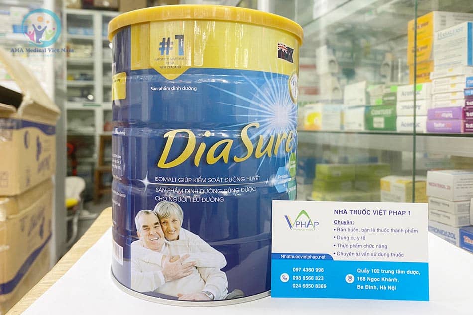 Sữa non Dia Sure  Tiểu đường 650g ( Dinh duong can thiet cho nguoi benh tieu duong )