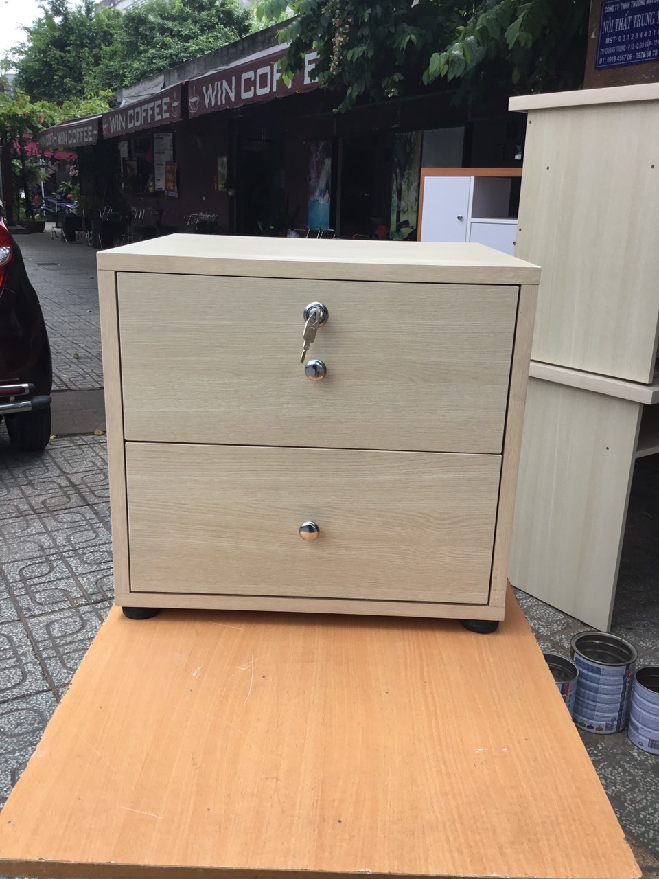 [HCM]tủ đầu giường 2 hộc phối