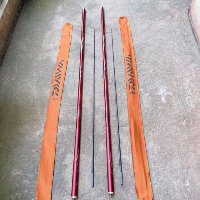 cần câu tay DAIWA 8H dài 6m3 + tặng 1 đọt phụ cần tải cá 16kg  y hình hàng nhập khẩu y hình  (cam kết bảo hành đổi trả t