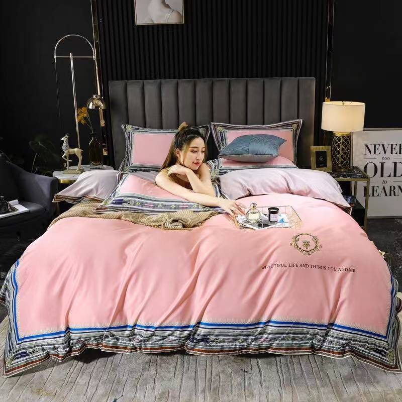 Bộ Chăn Ga Cotton Phi Lụa Beautiful Life