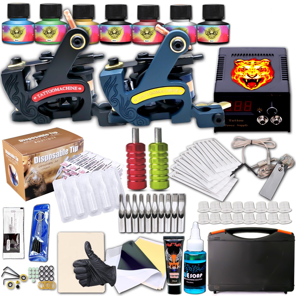 Combo Trọn Bộ Máy Xăm Hình Cao Cấp Gồm 2 Máy Xăm