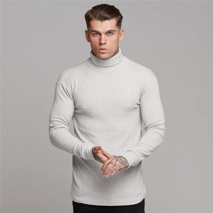 muscle fit knitwear