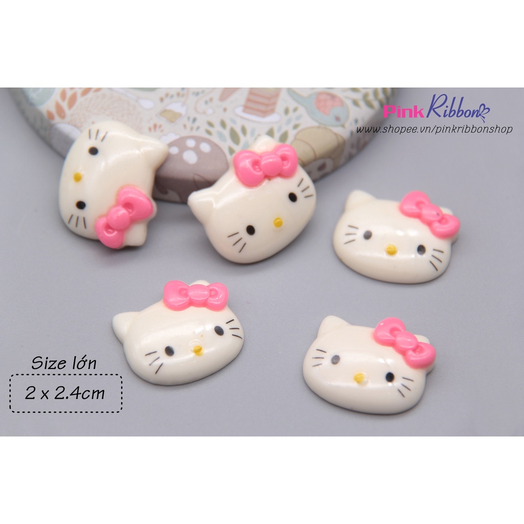 [SET 5C] Charm hình nhựa mèo Hello Kitty các cỡ