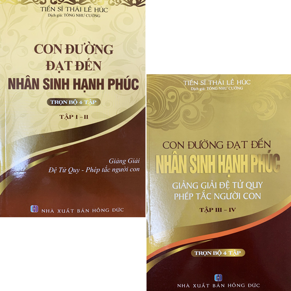 Sách - con đường đạt đến nhân sinh hạnh phúc - trọn bộ 4 tập