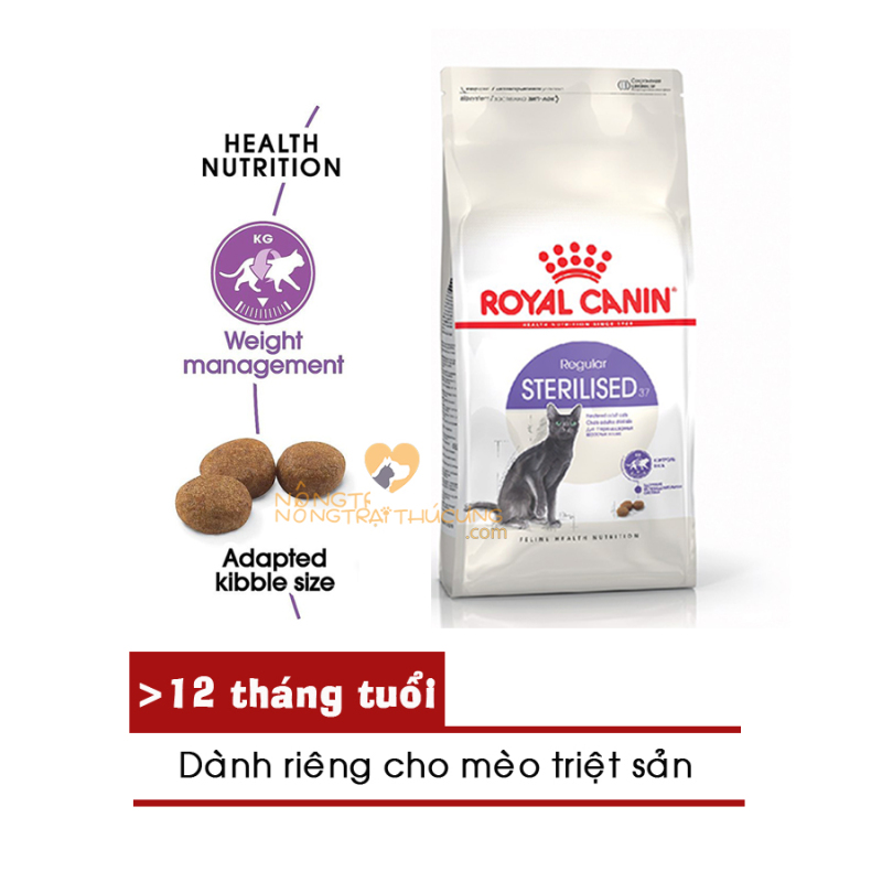 Thức Ăn Hạt Cho Mèo Triệt Sản ROYAL CANIN Sterilised (400g, 2kg) - [Nông Trại Thú Cưng]