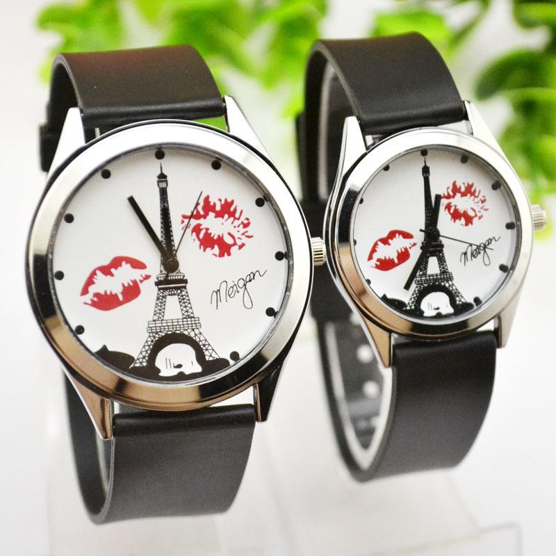 Đồng hồ cặp 2 cái xiteen tháp paris tặng 2 pin